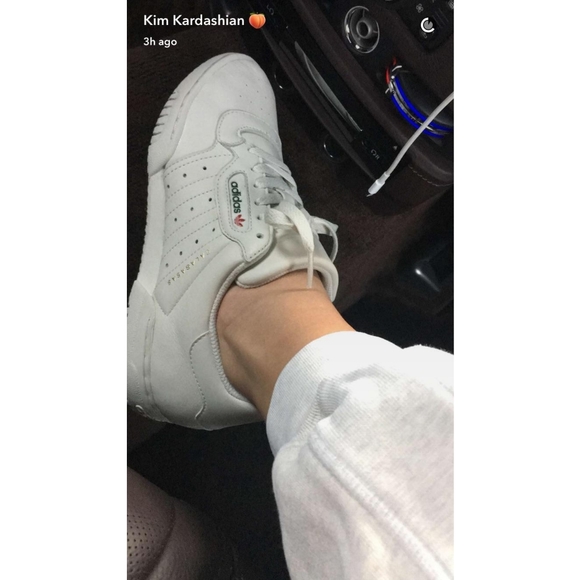 Adidas Yeezy Calabasas Powerphase Leather Sneakers Grey Size US 6.5 - Picture 2 of 16